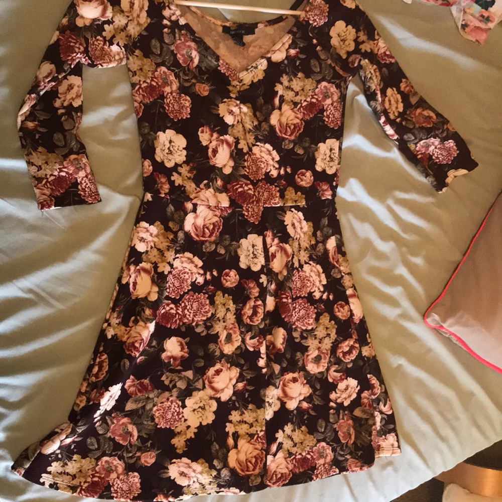 F21 floral dress